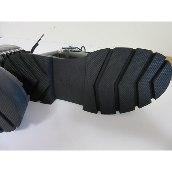 SAM EDELMAN Circus Black Lolita Combat Grunge 8.5 Lace Up Lugged Heel Boots - Picture 6 of 7